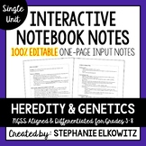 Heredity and Genetics Editable Notes
