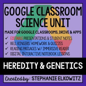 Preview of Heredity and Genetics Google Classroom Lesson Bundle