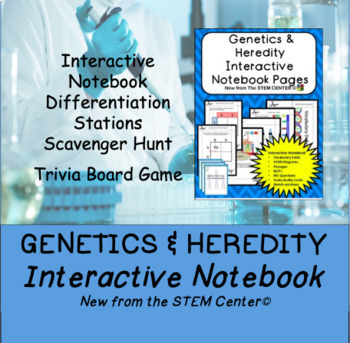 Preview of Heredity and Genetics Interactive Notebook - Distance Learning Friendly