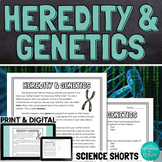Heredity and Genetics Reading Comprehension Passage PRINT 