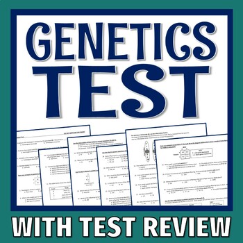 Preview of Heredity and Genetics Test Assessment Middle School NGSS MS-LS3-2