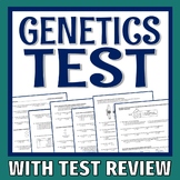 Heredity and Genetics Test Assessment Middle School NGSS MS-LS3-2