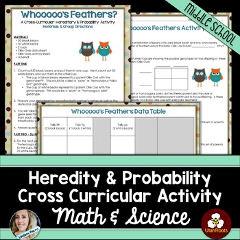 Preview of Heredity and Probability Cross Curricular Activity
