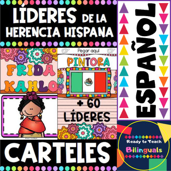Preview of Herencia Hispana ( Hispanic Heritage Leaders Posters in Spanish)