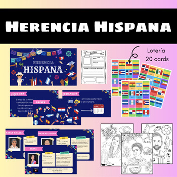 Preview of Herencia Hispana | Hispanic Heritage Month | Lotería