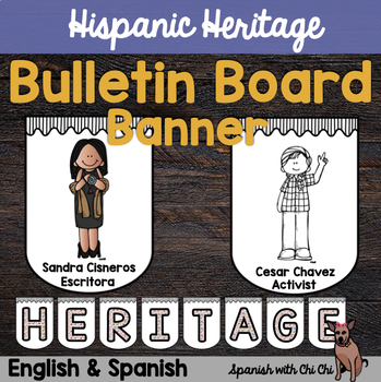Preview of Herencia Hispana | Hispanic Heritage Month Bulletin Board Banner