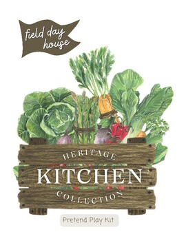Preview of Kitchen Collection Play Kit  Pretend Play Printable  Cooking Market Play Center