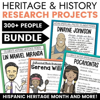 Preview of Diversity Reports BUNDLE with Hispanic Heritage Month Activities and More!