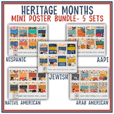 Heritage Month Poster Bundle, History Months Bulletin Boar