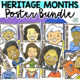Heritage Month Posters | Black History Latino Heritage Wom