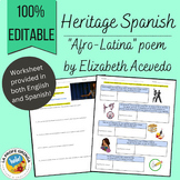 Heritage Spanish: "Afro Latina" identity poem by Elizabeth