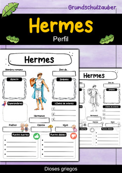 Preview of Hermes perfil - Dioses griegos (Español)