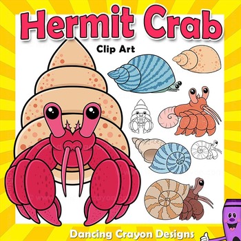 Preview of Hermit Crab Clip Art