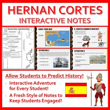 Preview of Hernan Cortes - Interactive Notes (Life and Conquest)
