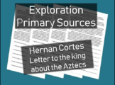 Hernan Cortes Letter - Primary Source Document with guidin