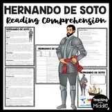 Explorer Hernando de Soto Reading Comprehension Worksheet 