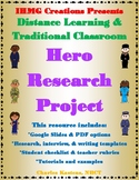 Hero Research Project-PDF, Google Slides, and Easel Options