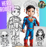 Hero Robots Coloring pages - the ultimate hero robots adventure