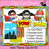 Superhero Theme Clip Art - Product Creation Kit