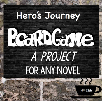 Preview of Hero's Journey Board Game, for ANY NOVEL,  Student Project, Independent Reading
