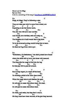 Preview of Herod and the Magi - Lyrics and Chords
