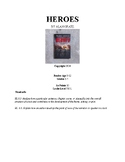 Heroes By Alan Gratz- Answer Key