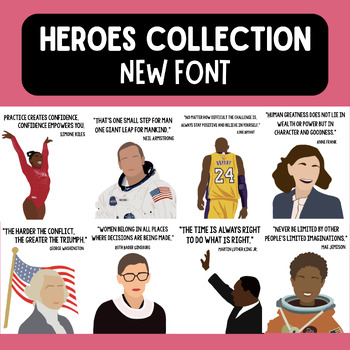 Preview of Heroes Collection (New Font!)