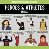 Heroes and Athletes Classroom Posters Bundle