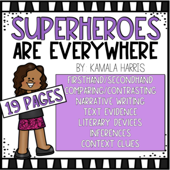 Preview of Superheroes are Everywhere by Kamala Harris | Black History Print + Digital
