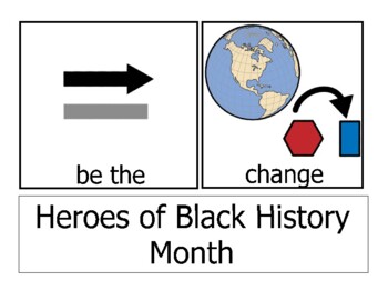 Preview of Heroes of Black History Month Adapted Autism
