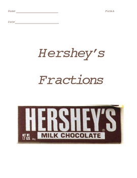 Preview of Hershey Fractions Printable Activities