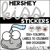 Hershey Kiss Stickers {student and parent gifts}