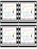 Hershey Kisses Teacher Appreciation Tags