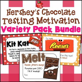 Preview of Hershey's Chocolate Variety Pack Testing Motivation Bundle- KitKat, Reeses...