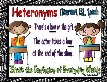Preview of Heteronyms- Break the Confusion of Everyday Words