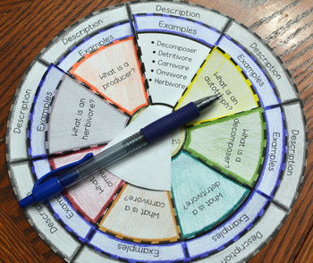 Heterotrophs and Autotrophs Wheel Foldable by Math in Demand | TpT
