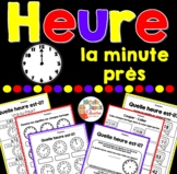 Heure à la minute près - Horloges - French Time Worksheets