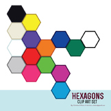 Hexagon Clip Art Set