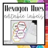 Hexagon Hues Labels {Editable}