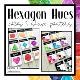 Hexagon Hues Shape and Color Posters