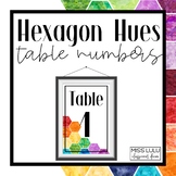 Hexagon Hues Table Numbers