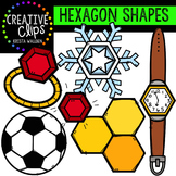 Hexagon Shapes {Creative Clips Digital Clipart}