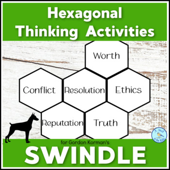 Preview of Hexagonal Thinking Activities for Gordon Korman's "Swindle"