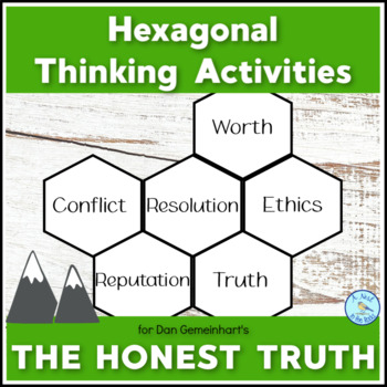 Preview of Hexagonal Thinking Analysis Activities for Dan Gemeinhart's "The Honest Truth"