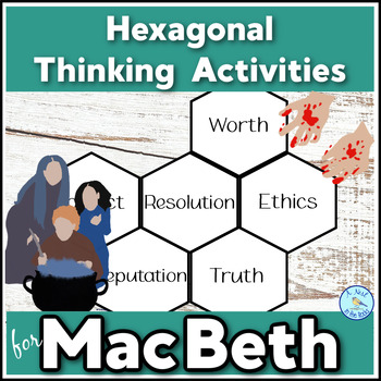 Preview of Hexagonal Thinking Analysis Activities for MacBeth -Print