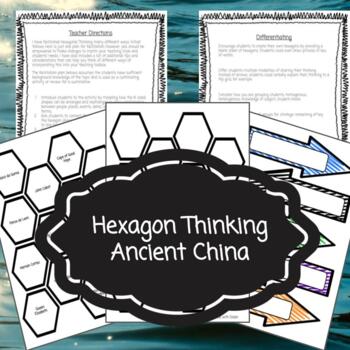Preview of Hexagonal Thinking - Ancient China - Premade, differentiated engaging project