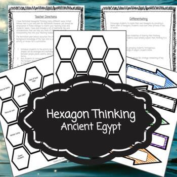 Preview of Hexagonal Thinking - Ancient Egypt  - Premade, differentiated engaging project