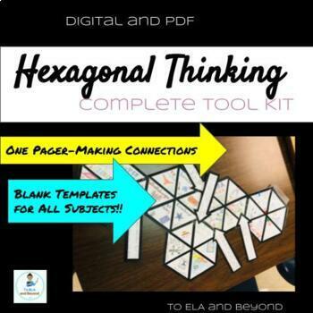 Preview of Hexagonal Thinking Complete Tool Kit First Day activity high school middle