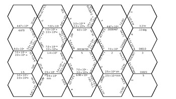 Preview of Hexagonal Thinking- Math Review