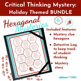 Hexagonal Thinking & Mystery Reading Activity - BUNDLE- Ho